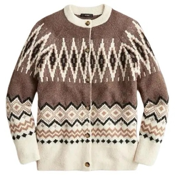 J. Crew Sweaters - J. Crew Fair Isle Merino Blend
Cardigan Nordic
